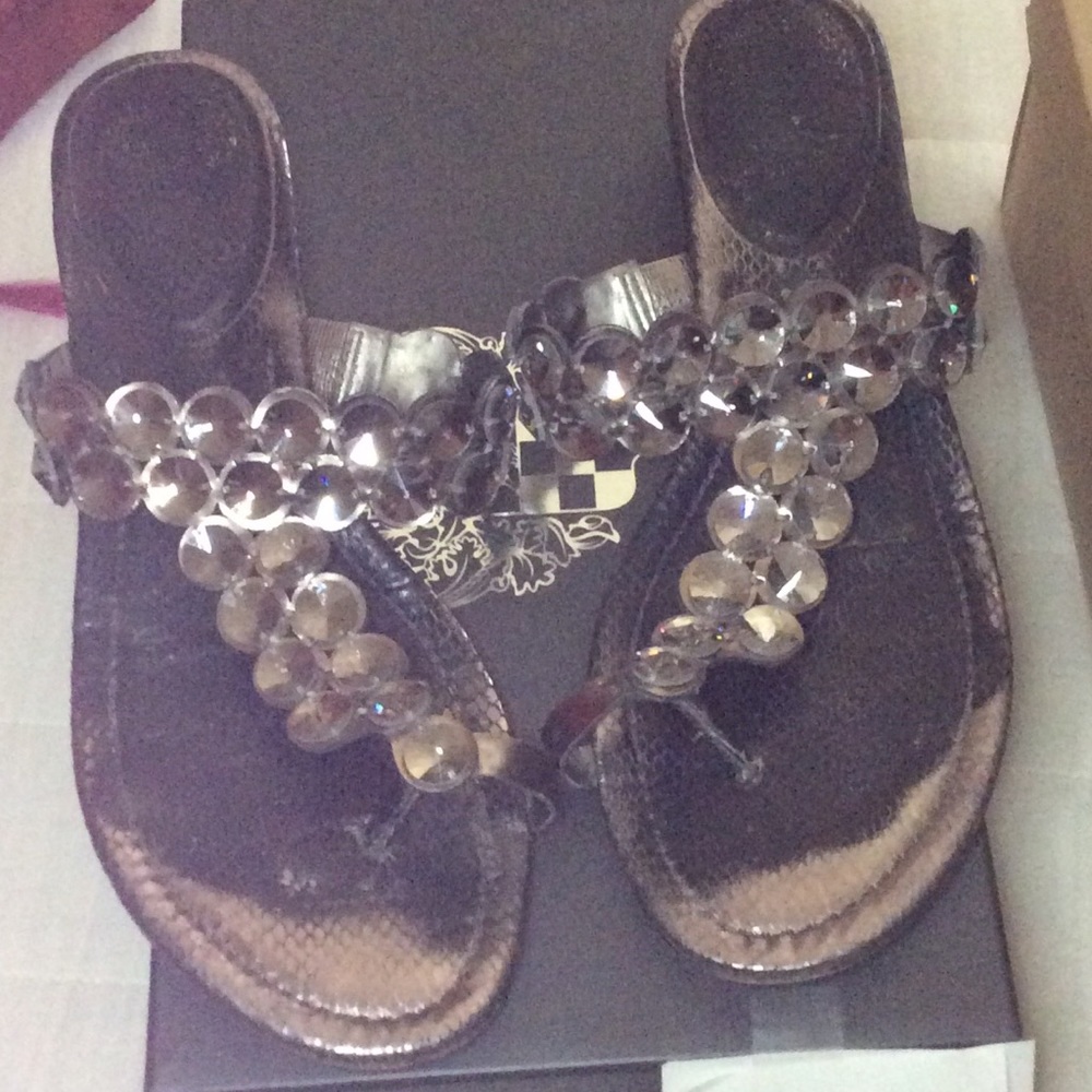 Sandals.
